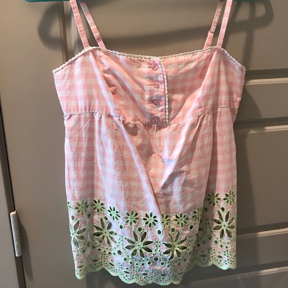 Vintage Lilly Pulitzer Pink Gingham Top